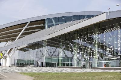 Грязезащитные решетки серии "Брайт" установлены на пассажирском терминале нового здания аэропорта "Платов" г. Ростова-на-Дону