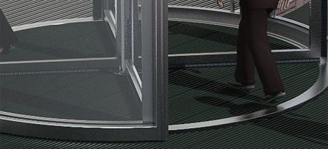 Покрытия для задержания мелкой грязи (тамбурные покрытия, 2-я степень очистки)