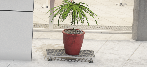 Приступок решетчатый