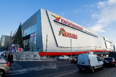 Монтаж грязезащиты в ТРЦ "Гагаринский"