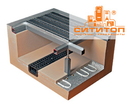 Модель приямка под грязезащитные решетки от СитиТоп, монтаж систем грязезащиты