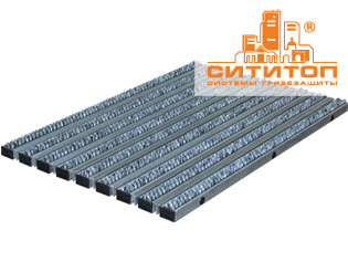 Придверная решетка с чистящей вставкой Антрацит