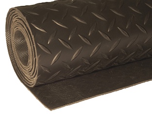 Резиновая рулонная дорожка Rubber Matting RM9004 / RM9001 1,2х20м 3мм черная
