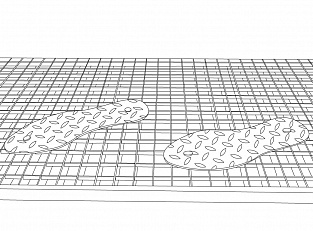 Накладка "СЛЕД" к Решетке стальной с ячейкой 33х11